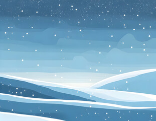 Naklejka premium winter landscape with snow