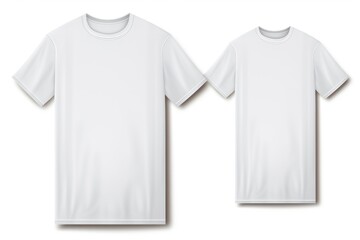 T-shirt mockup. White men's classic t-shirt front and back