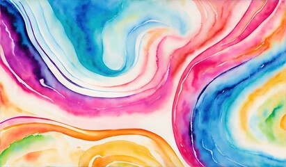 Abstract watercolor background. Digital art painting. Colorful texture.