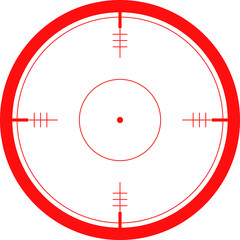 Naklejka premium Crosshairs target for sniper shot.