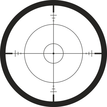 Crosshairs target for sniper shot.