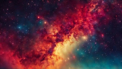 Fototapeta na wymiar Celestial multicolor sky full of stars , science nebula milky way infinity earth solar 