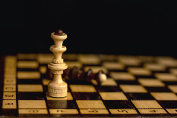 chess board with chess pieces