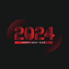 modern 2024 happy new year Celebration background design