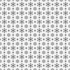 Fototapeta premium Snowflakes seamless pattern. Winter vector background. 