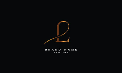 PL, LP, Abstract initial monogram letter alphabet logo design