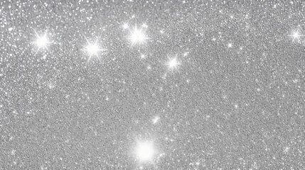 Obraz premium Silver Sparkle Wallpaper for Christmas,Silver background Abstract Bokeh Christmas.