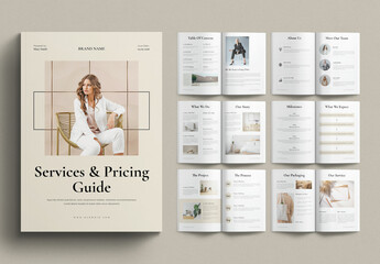 Services and Pricing Guide Template Design Layout