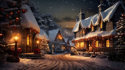 christmas tree in the night