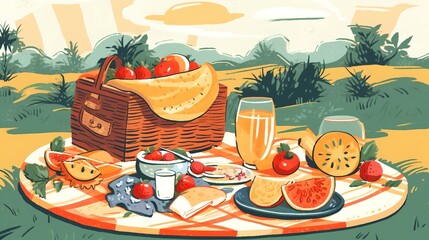 Picnic in the countryside