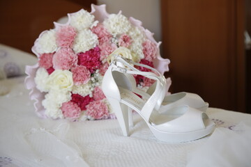 Flowers, bouquet bride, Wedding, rings, beautiful, elegant, bride, groom, couple, special day