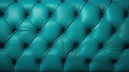 Fototapeta na wymiar green turquoise leather sofa texture background, luxury leather patter