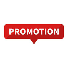 Promotion In Red Rectangle Shape For Sale Promotion Business Marketing Social Media Information
