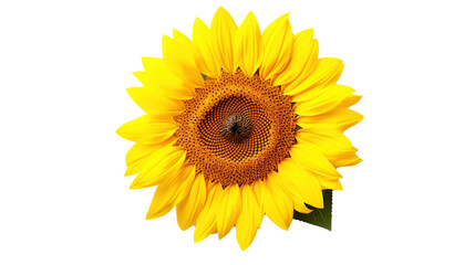 Sunflower isolated on transparent background, PNG image with background removed, Created with Generative Ai technology.