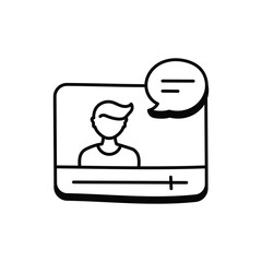 Video Tutorials icon vector stock illustration