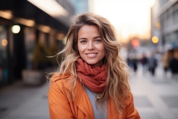 medium shot portrait of a woman in her 20s - street fashion