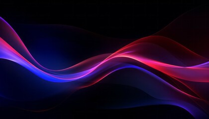 Modern abstract colorful wave waving background with line light