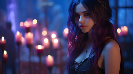 lady vampire portrait 