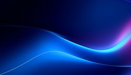 abstract blue, dark blue, black wave with minimal neon background with glowing wavy line