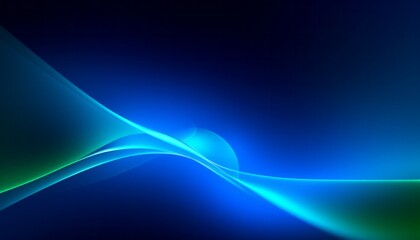 abstract blue, dark blue, black wave with minimal neon background with glowing wavy line
