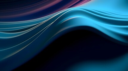 Abstract blue background with smooth lines, 3d rendering, computer-generated images