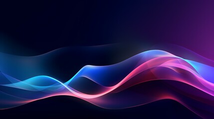 Abstract background with blue and purple waves. Vector illustration for your design