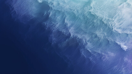 blue surface of the ocean, view from above, aerial perspective