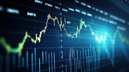 Financial Market Analysis on Computer Monitors