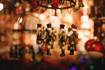 The wooden Christmas toys at Christmas Verona market