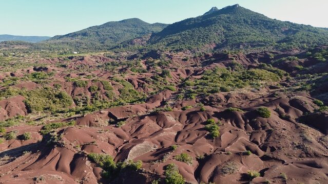 drone photo devil's canyon, canyon du diable Montpellier france europe	