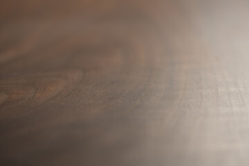 Closeup shot of black walnut wooden table