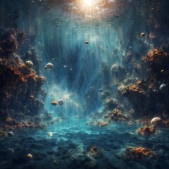 Space underwater
