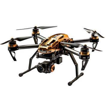 Drone Isolated on Transparent or White Background, PNG