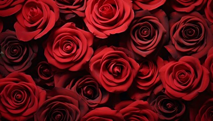 Background with red roses texture for Valentine's day and wedding.