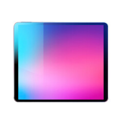 Tablet Isolated on Transparent or White Background, PNG