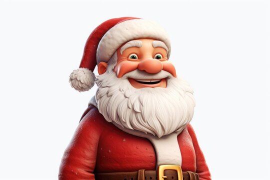 A close-up photograph of a statue of Santa Claus. This image can be used for various purposes, such as Christmas-themed designs, holiday promotions, or festive decorations.