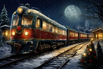 Christmas Trains - Generative AI