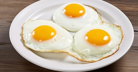 Enjoying the Simple, Yet Nutritious, Pleasure of Fried Eggs. Generative AI