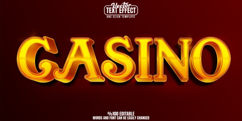 Casino editable text effect, customizable gambling and cards 3D font style