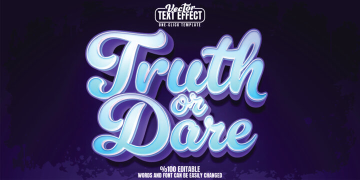 Cartoon editable text effect, customizable animation and characters 3D font style