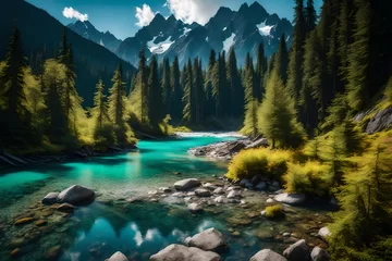  mountain river in the mountains © Muhammad