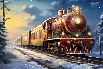 Christmas Trains - Generative AI