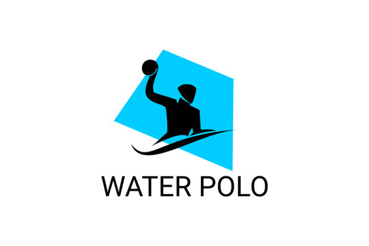 water polo vector line icon. playing water polo. sport  pictogram illustration.