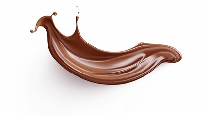 chocolate on white background