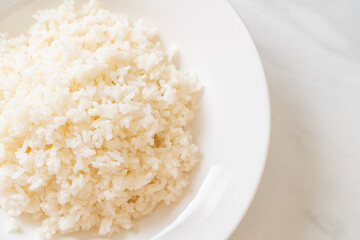 cooked rice on plate
