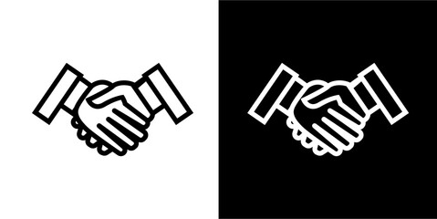 Fototapeta premium Deal icon. Business icon. Business idea. Business graph. Black icon. Icon set.