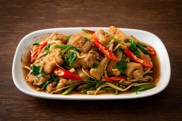 Stir Fried Fish with Chinese Celery