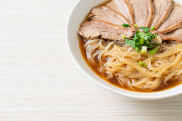 duck noodles with stewed duck soup