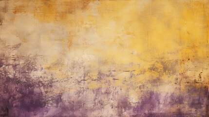 Artistic Yellow and Purple Grunge Texture Background