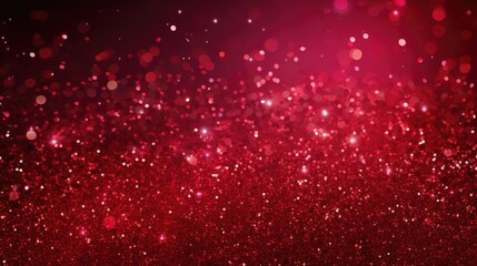 Burgundy Red Glitters Sparkles Shimmering Abstract Wallpaper Background Template Subtle Pattern Plain Solid Color Beautiful Gradient Illustration Theme Collection Copy Space 16:9 - obrazy, fototapety, plakaty